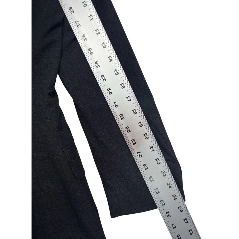 vtg 90s Polo Ralph Lauren 40R 32x30 Charcoal Plaid 2pc Pant Suit Wool USA Pleat